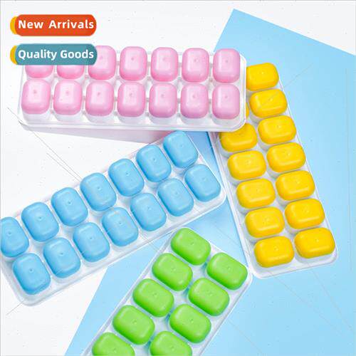Push Square Ice Cube Mould Home 14 Compartment Ice Compartme