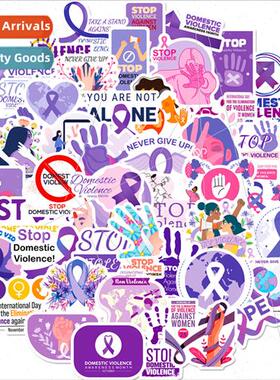 50 Stickers Stop Domestic Violence Stickers New Purple Advoc
