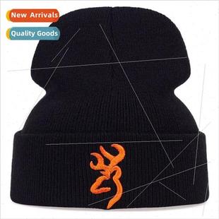 knit hat fall Browning winter embroidered and warm BROWNING