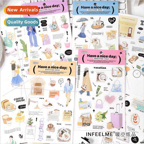 Peddling happy stickers vintage fresh salt characters handbo