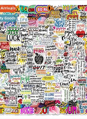 200 inspirational English letters graffiti stickers luggage