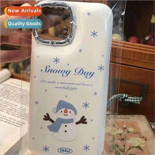 Winter Ambiance Snowflake Scarf Snowman 适用 iPhone 13 Case