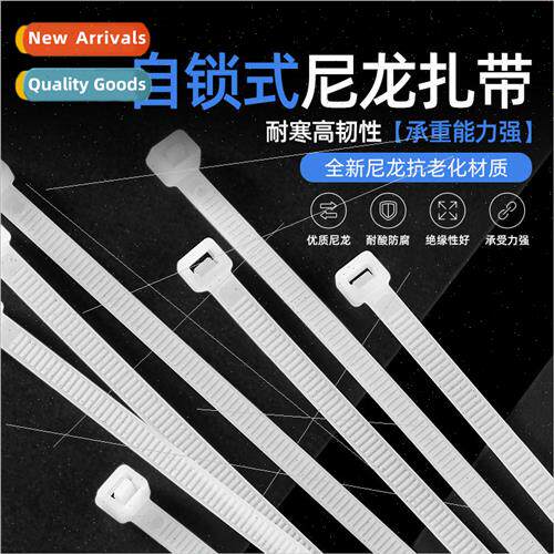 -locking nylon cable ties 4*200 cable ties white bundling ta