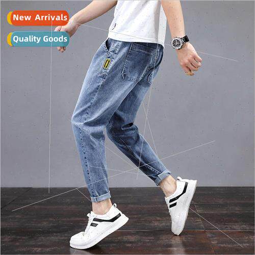 2020 summer jeans mens loose mens thin section nine Korean n