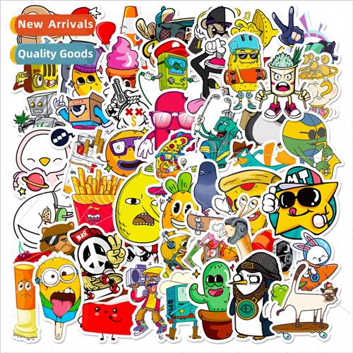 50 Pop Culture Mashup Stickers Art Cartoon Graffiti Stickers