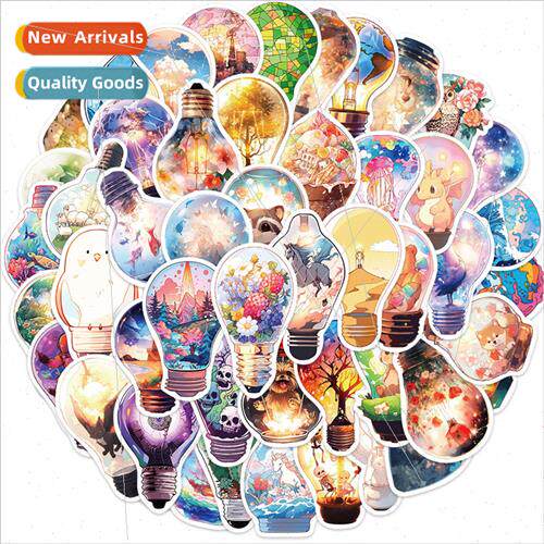50 light bulb in the world stickers personalized decorative