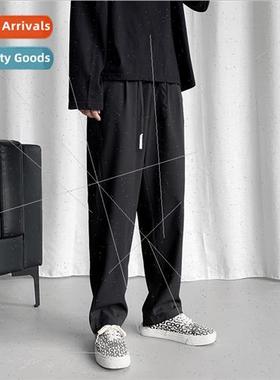 Summer thin section fell feeling solid color wide-legged pan