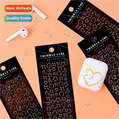 Korea gold and silver edge butterfly love cartoon decorative