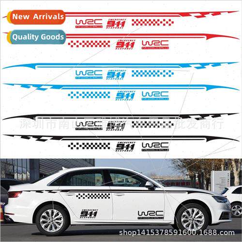 D-349 car waistline stickers sports body decals colorful str