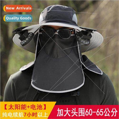 Dual fan solar lithium battery rechargeable gale cooling out