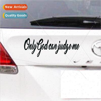 Car Stickers Personalized Text Reflective ONLY GOD CAN JUDGE