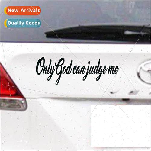 Car Stickers Personalized Text Reflective ONLY GOD CAN JUDGE