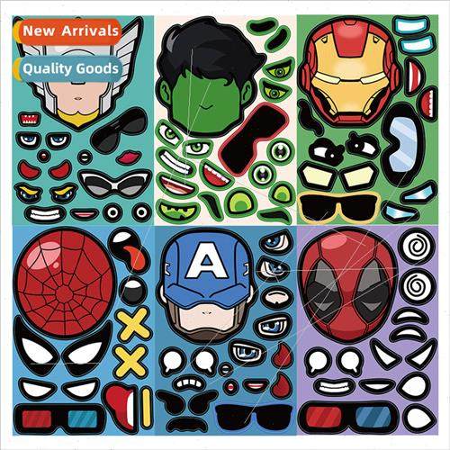 8 comic book avatar collage sticker DIY cell phone case wall