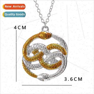 Never Ending Story Double Snake Alloy Necklace Peripheral Ac