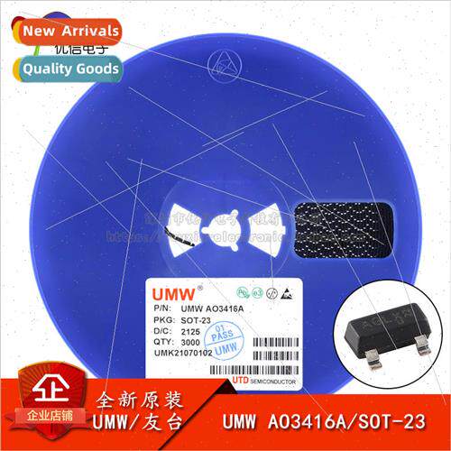 New al UMW AO3416A SOT-23 20V/6.5A N-Channel MOS Chip
