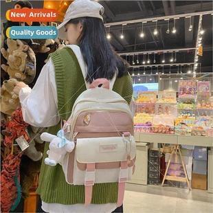collision small cute ins Korean color new Autumn backpack