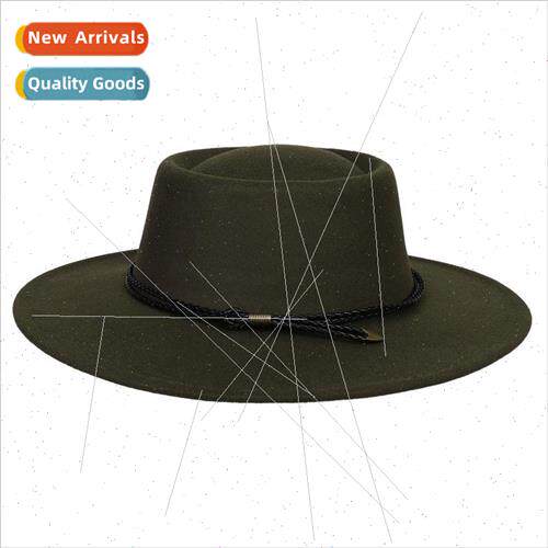 French elegant retro army green leather accessories wool twe