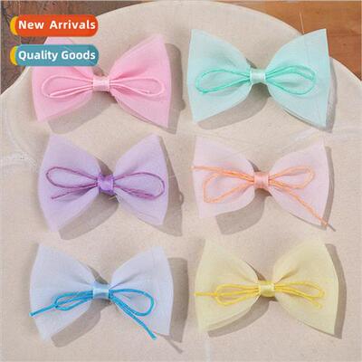 Japanese sweet cartoon children mesh bow accessories diy ear