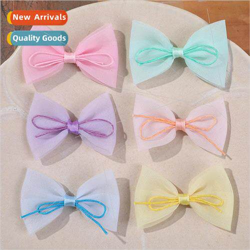 Japanese sweet cartoon children mesh bow accessories diy ear