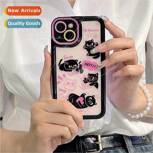 Cute work cat 适用 Apple 13Pro phone case iPhone 12 female 1