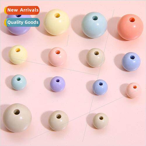 Fresh macaron color mixing acrylic solid color beads beads h