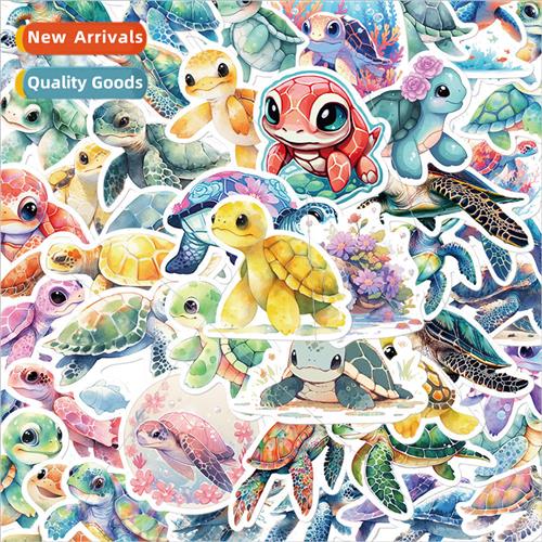 50 cartoon cute turtle graffiti stickers personalized decora