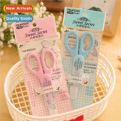 Hobby new with condom scissors cute cartoon small fresh pape