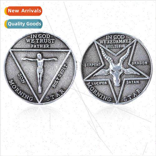 cifer Morning Star Satan Pentecost Coin Sheeps Head Zodiac C