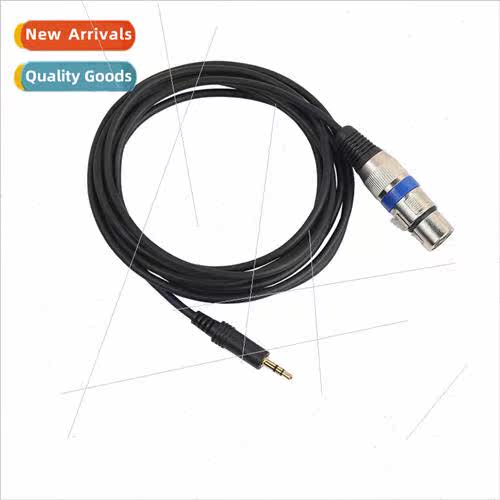 FBA Black 3 meter gold plated head zinc alloy 3.5 male to ca