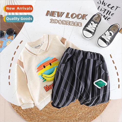 Boys Korean of the cartoon long-sleeved childrens suit 2023