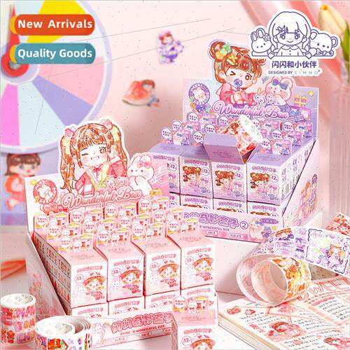 New Handbook Tape Glitter Wonder Box Blind Box Tape Set Hand
