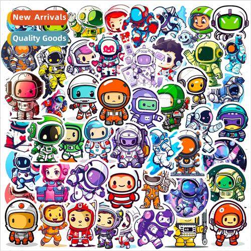 50 Cartoon Astronaut Stickers New Space Astronauts NASA Wand
