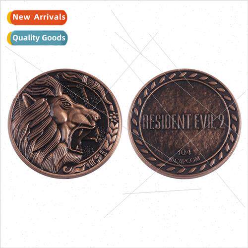 Game Peripherals Resident Evil 2 on Coin Animal Commemorativ