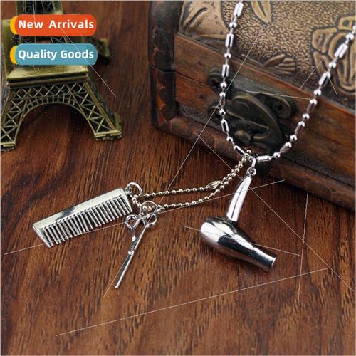 Fashion personalized shampoo blow dryer necklace creative hi