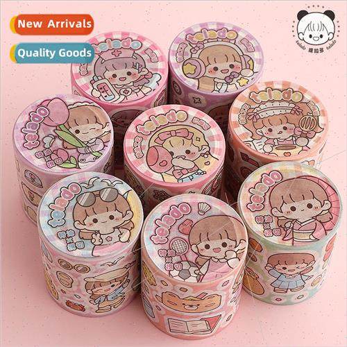 soft cute DuoDuo tape stickers handbook tape die cut cute ca