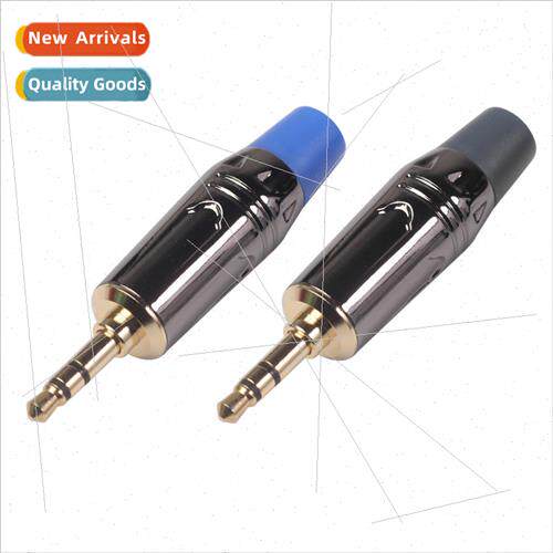 Zinc alloy electroplated shell gold-plated plug stereo 3.5mm