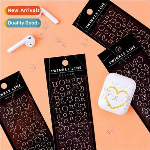 Stamping gold hot silver series handbook stickers cute PVC w