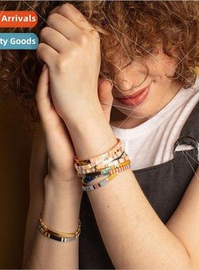 Tila Bohemian Ethnic Fashion Multi-Layer Stacking String Wov