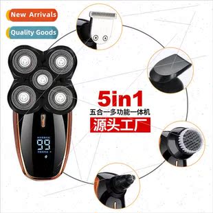 rechargeable shaver washable five head Razor blade electric
