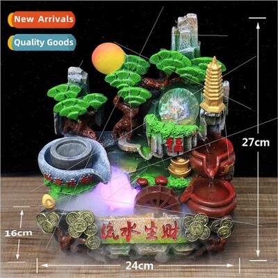 Creative wigwam fountain water ornaments desk bonsai fish ta