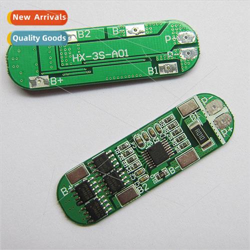 3 series 12V18650 lithium battery protection board 11.1V 12.