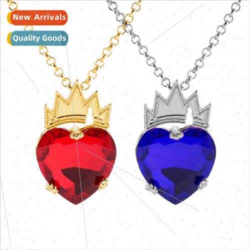 Movie Descendants3 Descendants 3 Love Crown Necklace Peach C