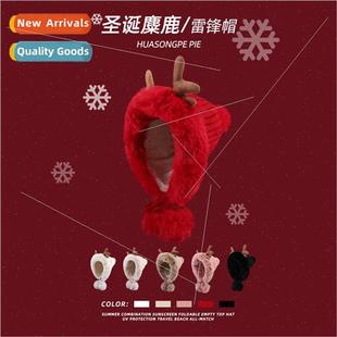 Autumn and winter Christmas elk antlers Thunderbird hat fema