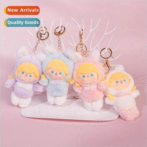 Cute plush rabbit little sister doll keychain cartoon couple