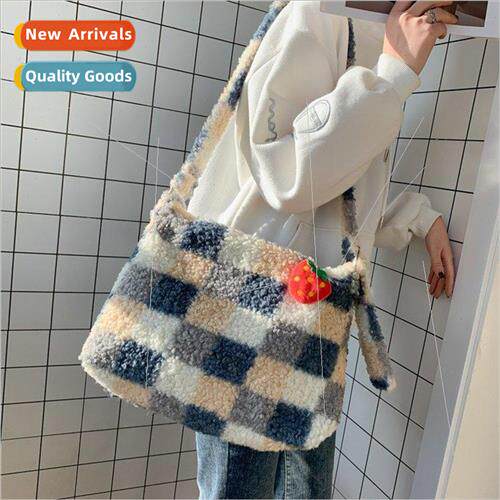 Autumn and winter plush bag Korean cute bag female ancient s