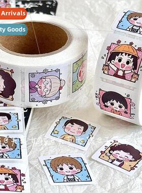 Childhood animation Cherry Maruko roll roll stickers handboo