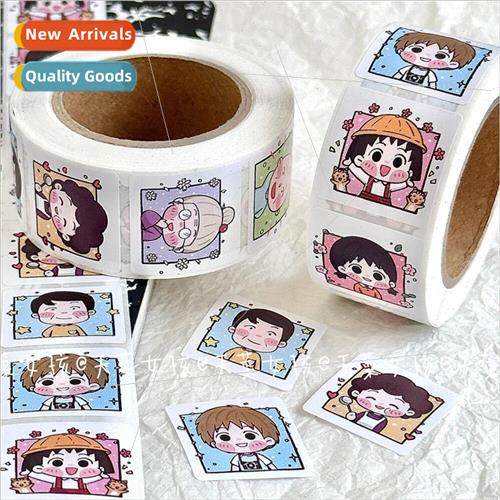 Childhood animation Cherry Maruko roll roll stickers handboo