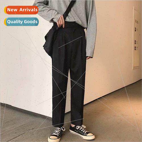 Korea fell feeling suit pants men nd loose casual straight n