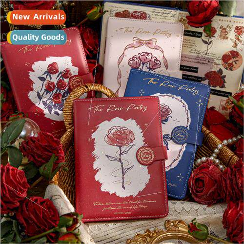 Magnetic Clasp Book Rose Eternal Poetry Series Romantic Rose