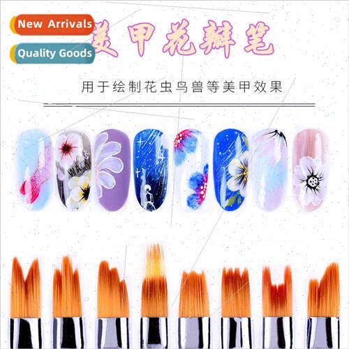 Nail art petal pen painting flower floral brush beginner ful
